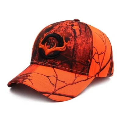 Image of QOHNK Unisex Baseball Cap, Camouflage Men Adjustable Jungle Hat, Outdoor Hunting Hat 3D Deer Cap