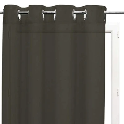 Image of Soleil D&#039;Ocre PANAMA &#039;s Sheer curtains in Brown