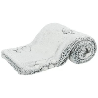 Image of Nando Blanket, Soft Fleece, 75 x 50 cm, Light Grey