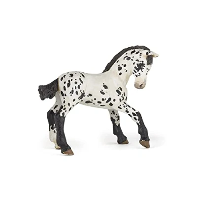 Image of Papo 51540 Black Appaloosa HORSES, FOALS AND PONIES Figurine, Multicolour