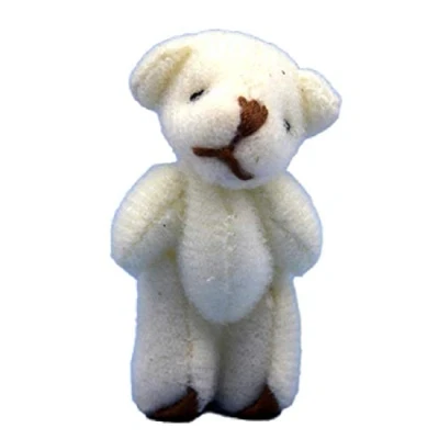Image of Melody Jane Dolls House Large White Teddy Bear Miniature Cuddly Toy Nursery Shop Accessory
