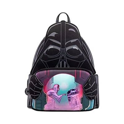 Image of Loungefly Disney Star Wars Darth Dath Vader Backpack Amazon Exclusive Premium Vegan Leather Gift Idea Official Merchandise for Boys, Girls Men and Women Movies Fans