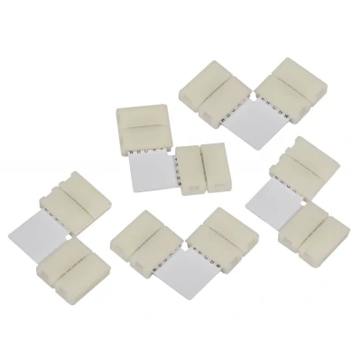 Image of Lyyt RGBW L Shaped 5 Pin Snap Connectors for 90 Degree or Extending Pack of