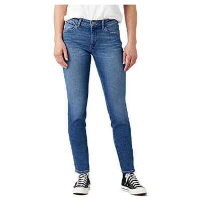 Image of Wrangler Women&#039;s Skinny Jeans, Airblue, 36W / 34L