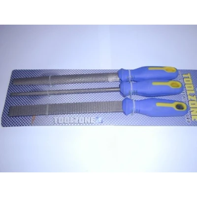 Image of Toolzone 3 Piece Quality Wood Rasp Set Softgrip