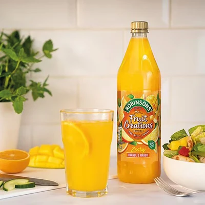 Image of Robinsons Fruit Creations Orange &amp; Mango Squash 1L