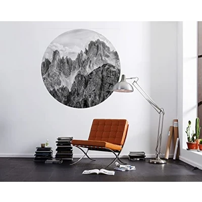 Image of Komar DOT D1 077 Round Self Adhesive Non Woven Photo Wallpaper Torres Diameter 125 cm Mountains Wall Sticker Bedroom Living Room Decoration