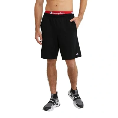 Image of Champion Men&#039;s Jersey Short with Pockets Shorts, Black, XXL