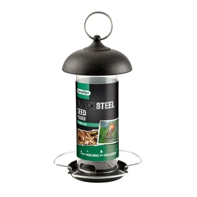 Image of Gardman Black Steel Seed Feeder