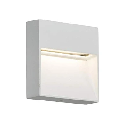 Image of KnightsBridge 230V IP44 3W LED Square Wall /Guide light White