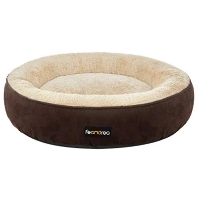 Image of FEANDREA Round Doughnut Dog, Cat Bed, 70 x cm, Brown PGW070K01