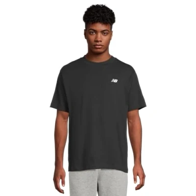 Image of New Balance Sport Essentials Small LOGO Basic Tshirt, Men&#039;s, Size: 2XL, Black