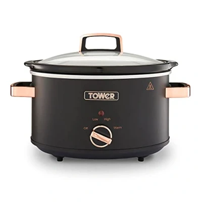 Image of Tower Cavaletto 3.5L Slow Cooker Black