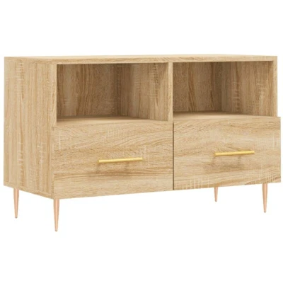 Image of vidaXL TV Cabinet Sonoma Oak 80x36x50 cm Engineered Wood