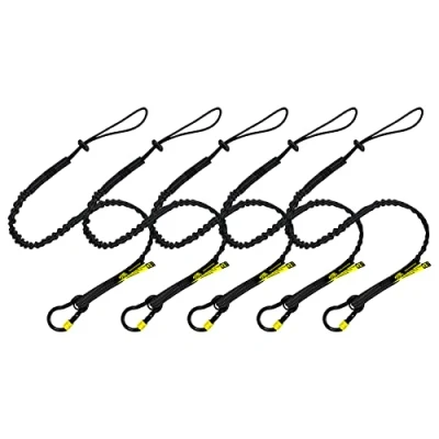 Image of BearTOOLS Black Screw Lock With Pin Safety Lanyard Carabiner Top Weight Limited 8KG / 17.6lb Fall Restraint (5)