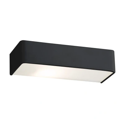 Image of Rodan 30cm Flush Wall Lamp Black Structure