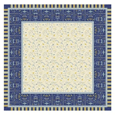 Image of Bassetti Tablecloth, Cotton, Blue, 170 x 1 cm