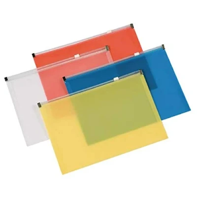 Image of Q Connect Document Zip Wallet A5 Assorted (Pack of 20) KF16553