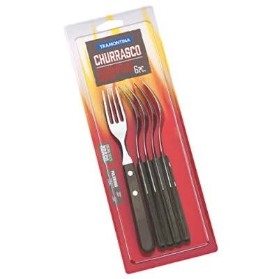 Image of Tramontina Polywood Set of 6 Jumbo Forks