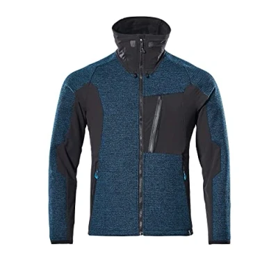 Image of Mascot 17105 309 4409 Advanced Membrane Knitted Jacket with Zipper, Size M, Dark Petroleum/Black