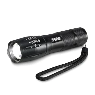 Image of H&amp;S T6 LED Super Bright Torch Waterproof Tactical Flashlight with 5 Brightness Modes Small Powerful Torches AAA Batteries not Included
