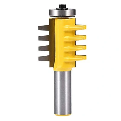 Image of Bestgle 1/2&quot; Shank Reversible Finger Glue Joint Router Bit Woodworking Milling Cutter Tool