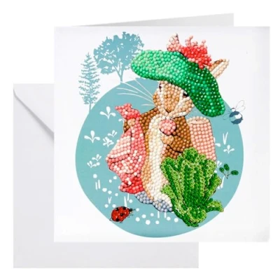 Image of CRYSTAL ART CCK PRBT02: Benjamin Bunny 18x18cm Card