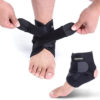 Image of Bodyprox Ankle Support Brace, Breathable Neoprene Sleeve, Adjustable Wrap!