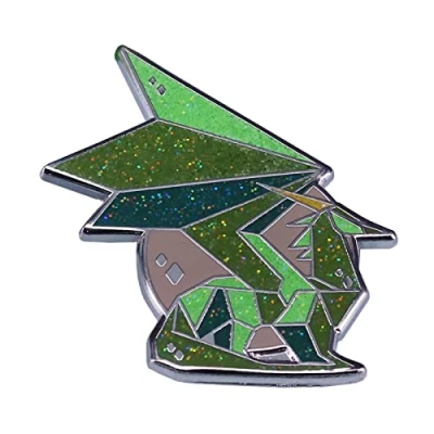 Image of YUANstore Green Spyro Crystal Dragon Glitter Brooch Pins Enamel Metal Badges Lapel Pin Brooches Jackets Jeans Fashion Jewelry Accessories