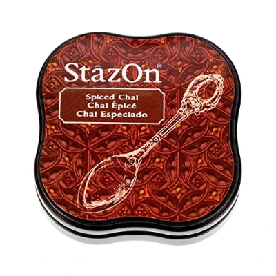 Image of Tsukineko StazOn Spiced Chai Midi Pad, Brown