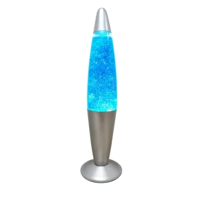 Image of Trendi®16 Inches Tall / Aluminium Base /Soothing Motion /Lava Lamp for /Relaxation/Room Decoration/Cable 1.6m (blue glitter)