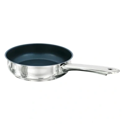 Image of Buckingham Professional Induction Deep Frying Pan with Xylan Non Stick Coating, Stainless Steel, 28 cm, 70623