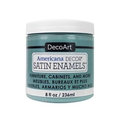 Image of Americana Décor Satin Enamels Bottle Paint, Acrylic, Seaside Blue, 7 x 8 cm