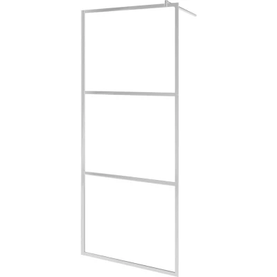 Image of vidaXL Walk in Shower Wall with Whole Frosted ESG Glass 100x195 cm