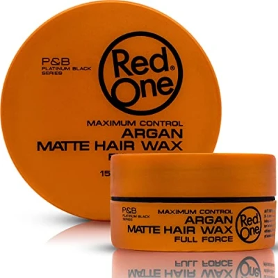 Image of RedOne Hair Styling Matte Wax Argan 150 ml Look No Shine Ultra Hold Men &amp; Women Maximum Control