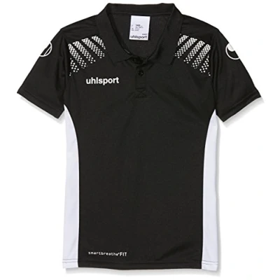 Image of Uhlsport Kids Goal Polo Shirt T Black/White, 152