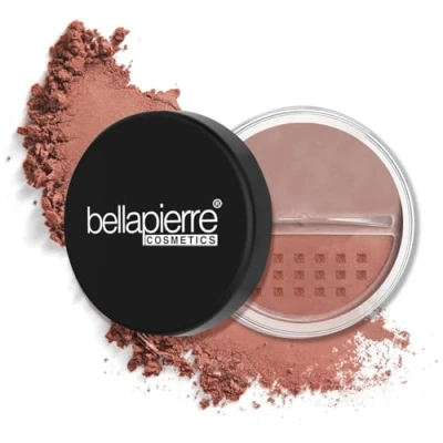 Image of bellapierre Mineral Blush Warms Complexion for a Healthy Glow Non Toxic &amp; Paraben Free Hypoallergenic Loose Powder 4 Grams Amaretto