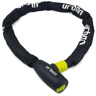 Image of Urban XK100 Bike Chain Lock, Heavy Duty Anti Theft 100cm ø8mm Hardened Steel High Security More Compact Easier to Carry, Versatile for Bicycle, Motorcycle or Electric Scooter