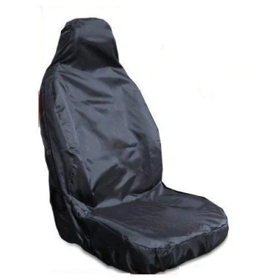 Image of For VW Caddy, Beetle, Bora, CC, EOS, Fox, Golf, Jetta, Passat, Polo, Scirocco, Sharan, Tiguan, Toureg Single Heavy Duty Van Car Seat Cover Protector Waterproof BLACK 1 x Front