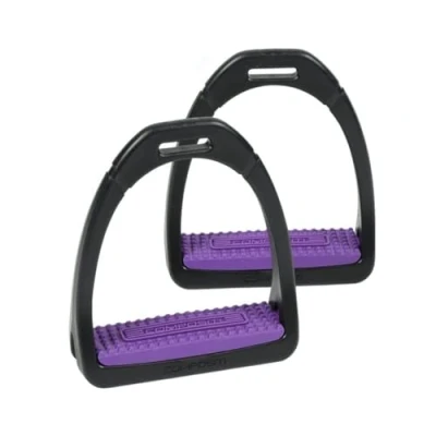 Image of Shires Compositi Adult Premium Profile Stirrups: Purple