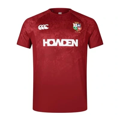 Image of British &amp; Irish Lions Men&#039;s Canterbury 2025 Superlight Tee, Red Dahlia, 4XL