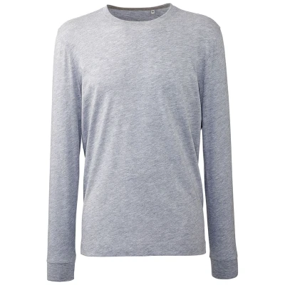 Image of Anthem Long Sleeve T Shirt, Grey Marl, L