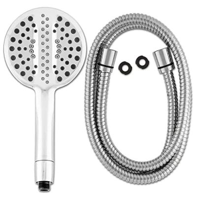 Image of Waterpik Hand Held Shower Head Hose Set 1.8 Meter Ultrathin with PowerPulse Massage Spa High Low Pressure Water Saving (Chrome)