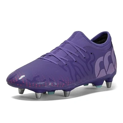 Image of Canterbury Mens Speed Team Soft Ground Rugby Boots, Prism Violet Verbena, 3 UK