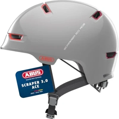 Image of ABUS Scraper 3.0 ACE City Helmet Durable Bicycle for Traffic Women and Men Grey, Size M