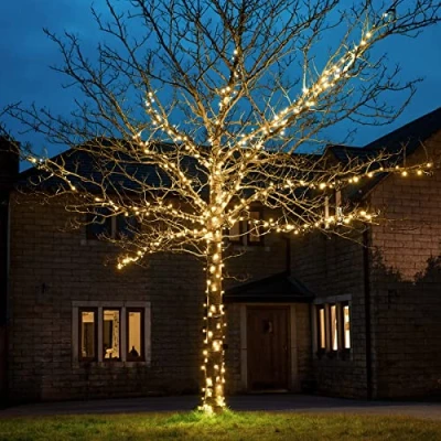 Image of Festive Lights ConnectGO Connectable Outdoor Fairy Mains Powered LED String Lighting Christmas, Garden, Wedding &amp; Party (Warm White, 20m)