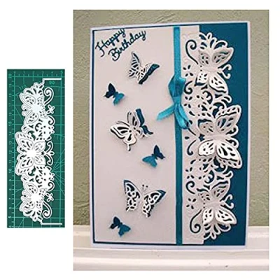 Image of Cutting Dies for Card Making, YunTrip Lace Butterfly Border Metal Die Cut Stencils DIY Scrapbooking Photo Album Paper Decorative Craft Greeting Cards/Invitation