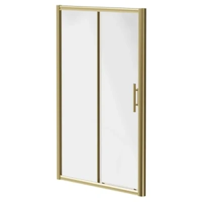 Image of Wholesale Domestic Colore Brushed Brass 1200mm Sliding Shower Door
