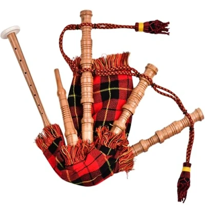 Image of Mini Miniature Bagpipe, Rosewood Bagpipe for Beginners Playable Gift. (Wallace)