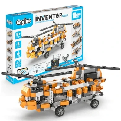 Image of Engino IN70 Inventor Motorized and Construction Toy, Helicopter